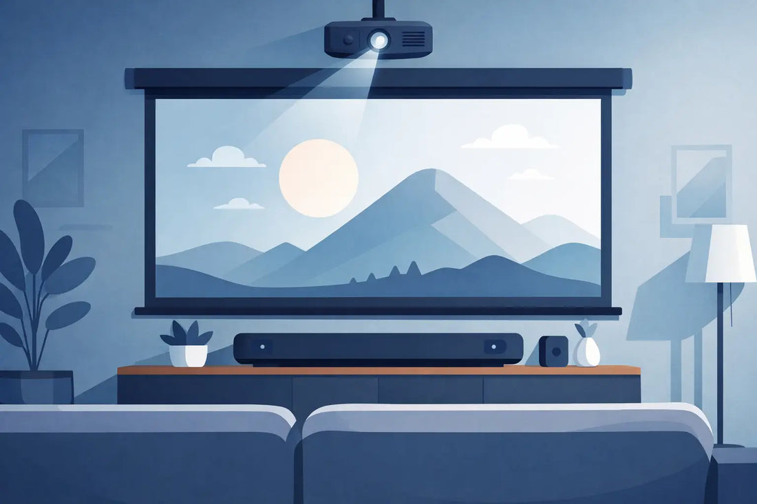 Soundbar Placement Under a Projector Screen