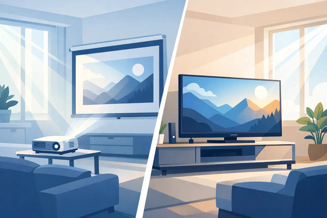 Projector vs TV in a Bright Room: Which Wins?