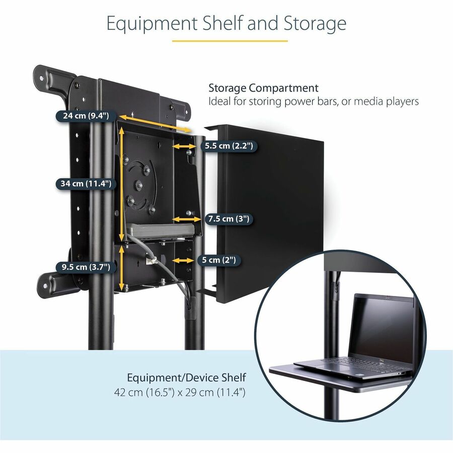 Logitech Rally Bar Mini Conference Room Bundle | All-in-One Video Bar + Mobile Cart